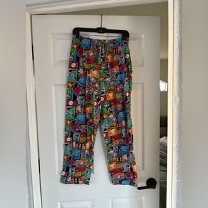 DC Multicolor Comic Print Pants
